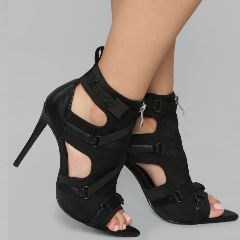 Black Stiletto Booties